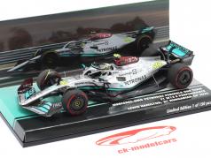L. Hamilton Mercedes-AMG F1 W13 #44 2° Ungheria GP formula 1 2022 1:43 Minichamps