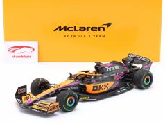 D. Ricciardo McLaren MCL36 #3 5 ª Cingapura GP Fórmula 1 2022 1:18 Minichamps