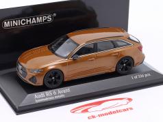 Audi RS 6 Avant (C8) Année de construction 2019 brun métallique 1:43 Minichamps
