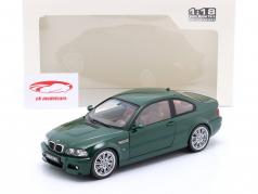 BMW M3 (E46) Coupe 建設年 2000 Oxford 緑 1:18 Solido