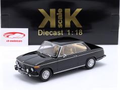BMW 2002 tii serie 2 Año de construcción 1974 negro 1:18 KK-Scale