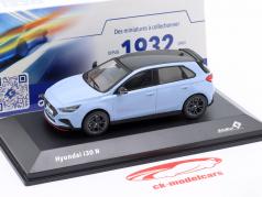 Hyundai i30 N 建設年 2022 パフォーマンス 青 1:43 Solido