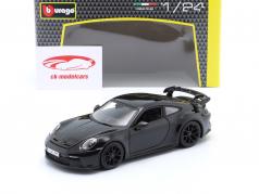 Porsche 911 (992) GT3 建設年 2021 黒 1:24 Bburago