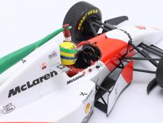 Ayrton Senna McLaren MP4/8 #8 ganador europeo GP fórmula 1 1993 1:18 Minichamps