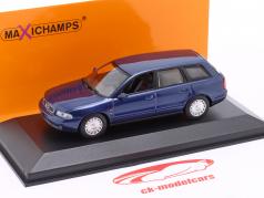 Audi A4 Avant Ano de construção 1995 azul escuro 1:43 Minichamps