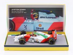 Ayrton Senna McLaren MP4/8 #8 gagnant européen GP formule 1 1993 1:18 Minichamps
