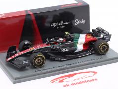 Zhou Guanyu Alfa Romeo C43 #24 Itália GP Fórmula 1 2023 1:43 Spark