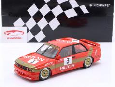 BMW M3 #3 Gagnant Macau Guia Race 1987 Roberto Ravaglia 1:18 Minichamps