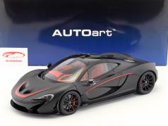 McLaren P1 2013 матовый черный / красный 1:12 AUTOart / 2-й выбор