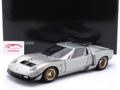 Lamborghini Miura SVR Byggeår 1970 sølvgrå 1:12 Kyosho