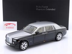 Rolls Royce Phantom EWB limousine Anno di costruzione 2012 nero / argento 1:18 Kyosho