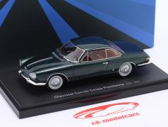 Chevrolet Corvair Coupe Pininfarina 建設年 1962 濃い緑色 1:43 AutoCult