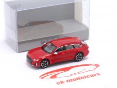 Audi RS 6 Avant (C8) Anno di costruzione 2019 rosso metallico 1:87 Minichamps