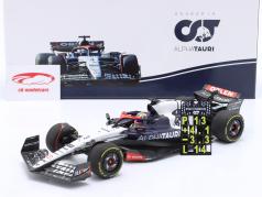Daniel Ricciardo Alpha Tauri AT04 #3 húngaro GP fórmula 1 2023 1:18 Minichamps