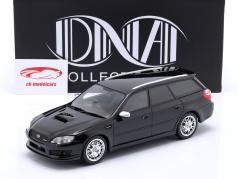 Subaru Legacy Touring Wagon STI 2007 nero ossidiana 1:18 DNA Collectibles