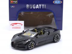 Bugatti W16 Mistral Année de construction 2023 noir 1:18 Bburago