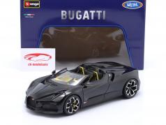 Bugatti W16 Mistral Baujahr 2023 schwarz 1:18 Bburago