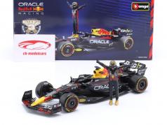 Max Verstappen Red Bull RB19 #1 formula 1 Campione del mondo 2023 con figura 1:24 Bburago