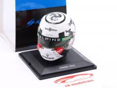 Esteban Ocon Alpine A523 #31 9th Belgium GP Formula 1 2023 helmet 1:5 Spark