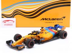 F. Alonso McLaren MCL33 #14 Almost Last F1 Race Abu Dabi médico de cabecera fórmula 1 2018 1:18 Minichamps