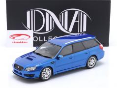 Subaru Legacy Touring Wagon STI Anno di costruzione 2007 blu metallico 1:18 DNA Collectibles
