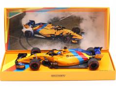 F. Alonso McLaren MCL33 #14 Almost Last F1 Race Aboe Dabi Huisarts formule 1 2018 1:18 Minichamps