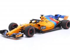 F. Alonso McLaren MCL33 #14 Almost Last F1 Race Abu Dabi médico de cabecera fórmula 1 2018 1:18 Minichamps