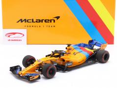 F. Alonso McLaren MCL33 #14 Almost Last F1 Race 阿布 扎比 全科医生 公式 1 2018 1:18 Minichamps