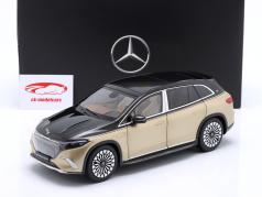 Mercedes-Maybach EQS 680 SUV (Z296) 2024 nero ossidiana / oro del Kalahari metallico 1:18 NZG