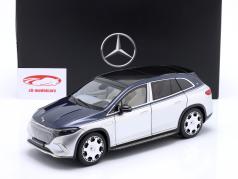 Mercedes-Maybach EQS 680 SUV (Z296) 2024 bleu nautique / argent de haute technologie 1:18 NZG