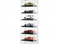 Porsche akryl display tilfælde - Stand version til op til 10 modeller i 1:43 Minichamps