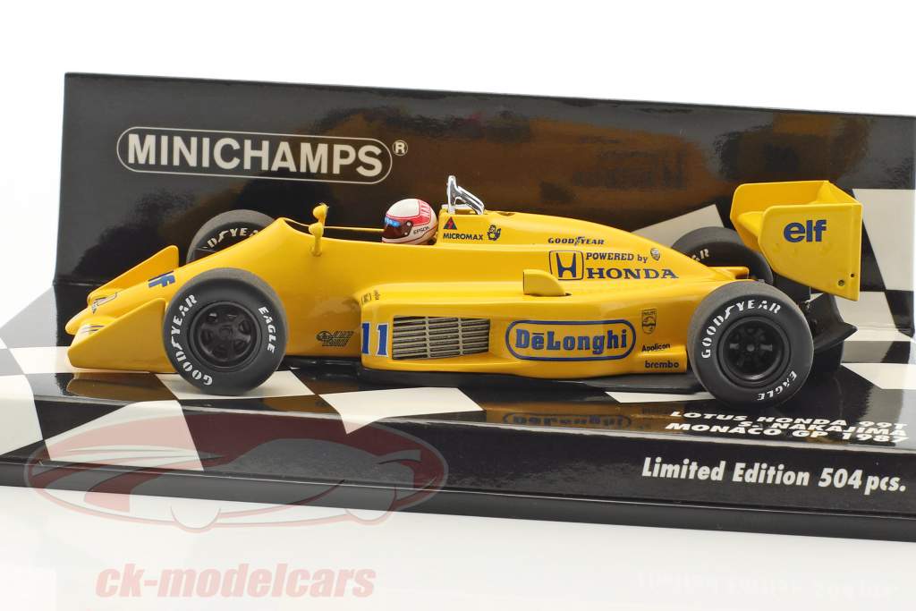 Satoru Nakajima Lotus 99T #11 モナコ GP 式 1 1987 1:43 Minichamps