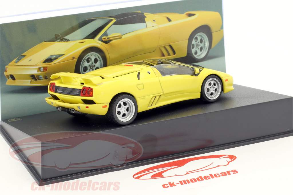 Lamborghini Diablo Roadster anno di costruzione 2000 giallo 1:43 Leo Models