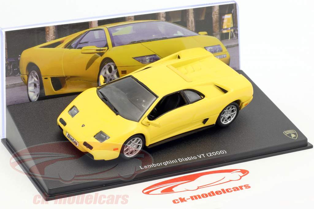 Lamborghini Diablo VT anno di costruzione 2000 giallo 1:43 Leo Models