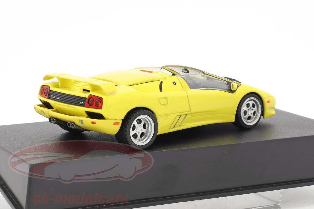Lamborghini Diablo Roadster 築 2000 黄色 1:43 Leo Models