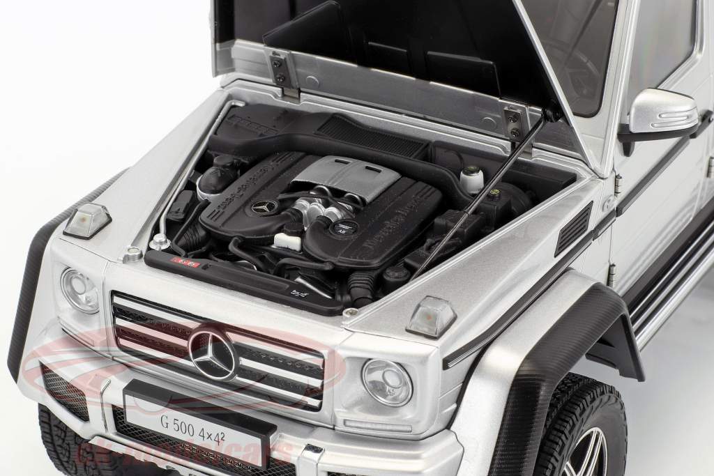 Mercedes-Benz G-класс G500 4x4² Год постройки 2016 серебро 1:18 AUTOart