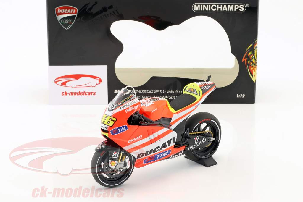 Valentino Rossi Ducati Desmosedici GP11.1 #46 MotoGP 2011 1:12 Minichamps