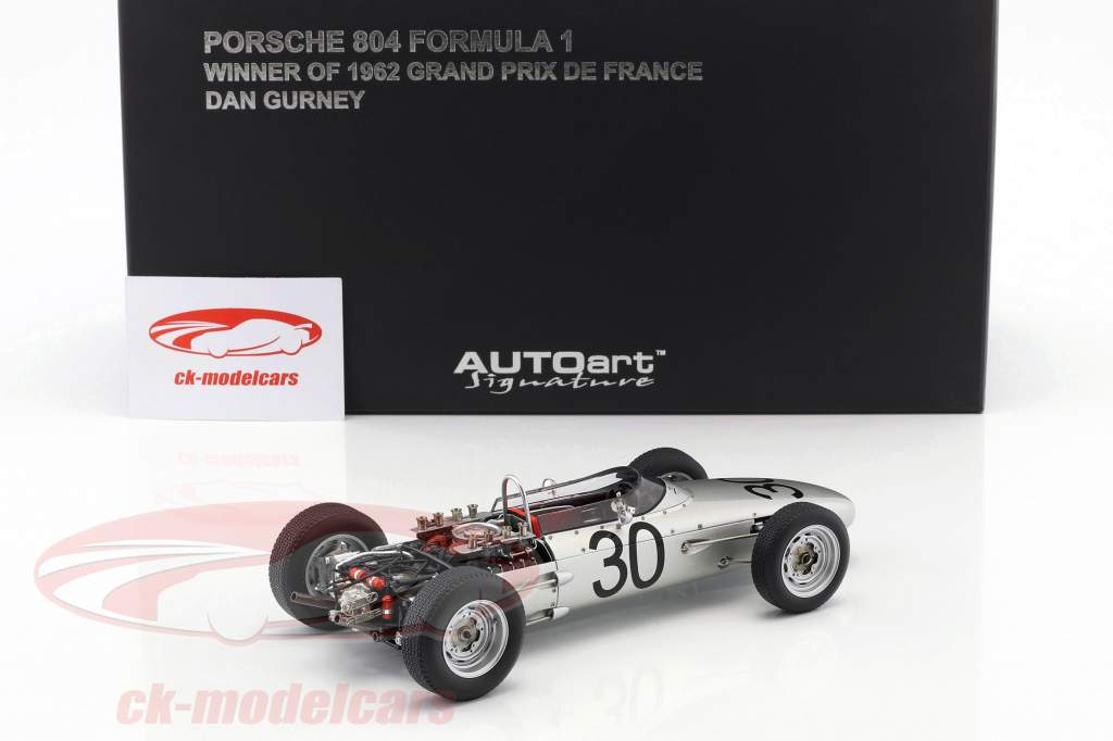 Autoart 1 18 Dan Gurney Porsche 804 30 Winnaar Gp Frankrijk Formule 1 1962 86271 Model Auto 86271 674110862713