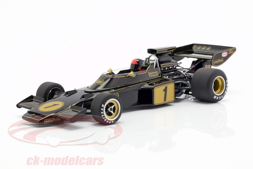 Emerson Fittipaldi Lotus 72E #1 formule 1 1973 avec conducteur figure 1:18 AUTOart