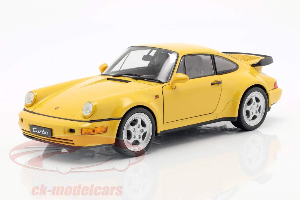 Porsche 964 Turbo gelb 1:18 Welly