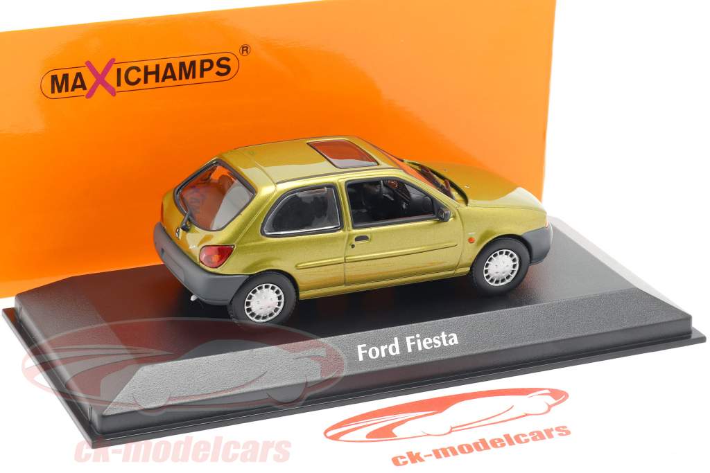 Ford Fiesta year 1995 gold metallic 1:43 Minichamps