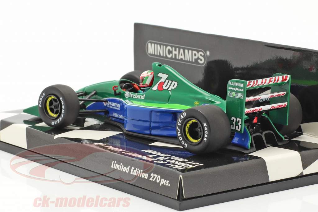 Andrea de Cesaris Jordan 191 #33 第4回 カナダの GP F1 1991 1:43 Minichamps