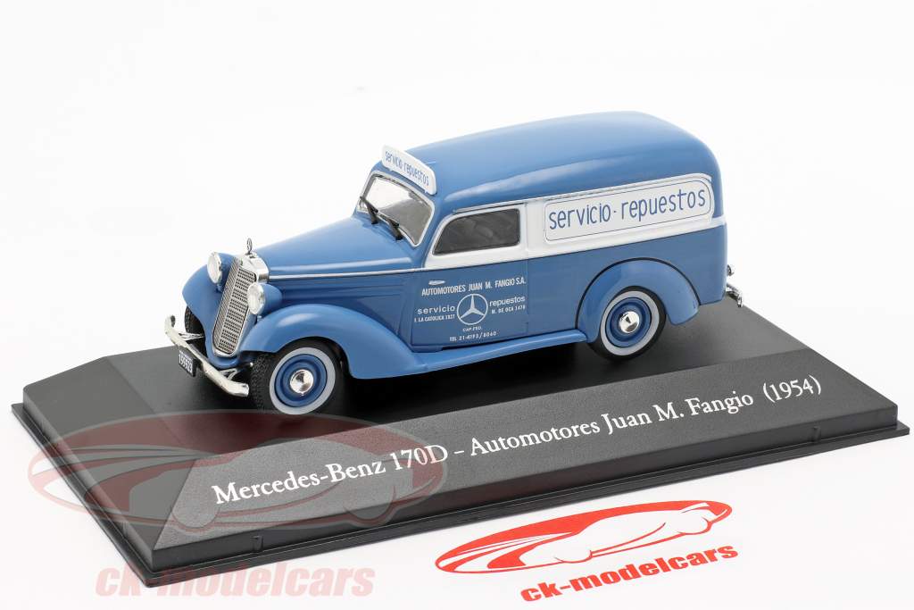 Mercedes-Benz 170D Automotores J. M. Fangio 築 1954 ブルー / 白 1:43 Altaya