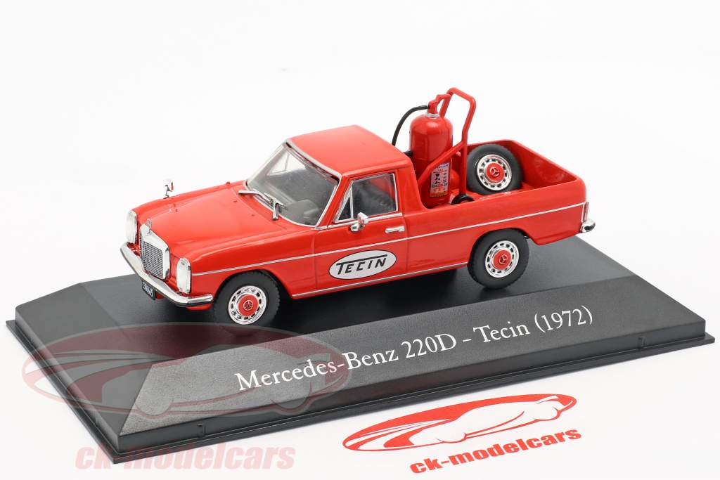 Mercedes-Benz 220D Pick-Up Tecin año de construcción 1972 rojo 1:43 Altaya