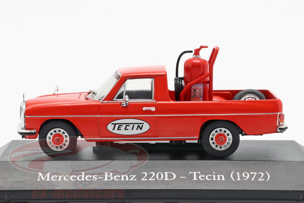 Mercedes-Benz 220D Pick-Up Tecin Opførselsår 1972 rød 1:43 Altaya