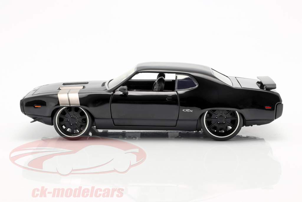 Jadatoys 1:24 Dom's Plymouth GTX Fast and Furious 8 2017 黑98292 