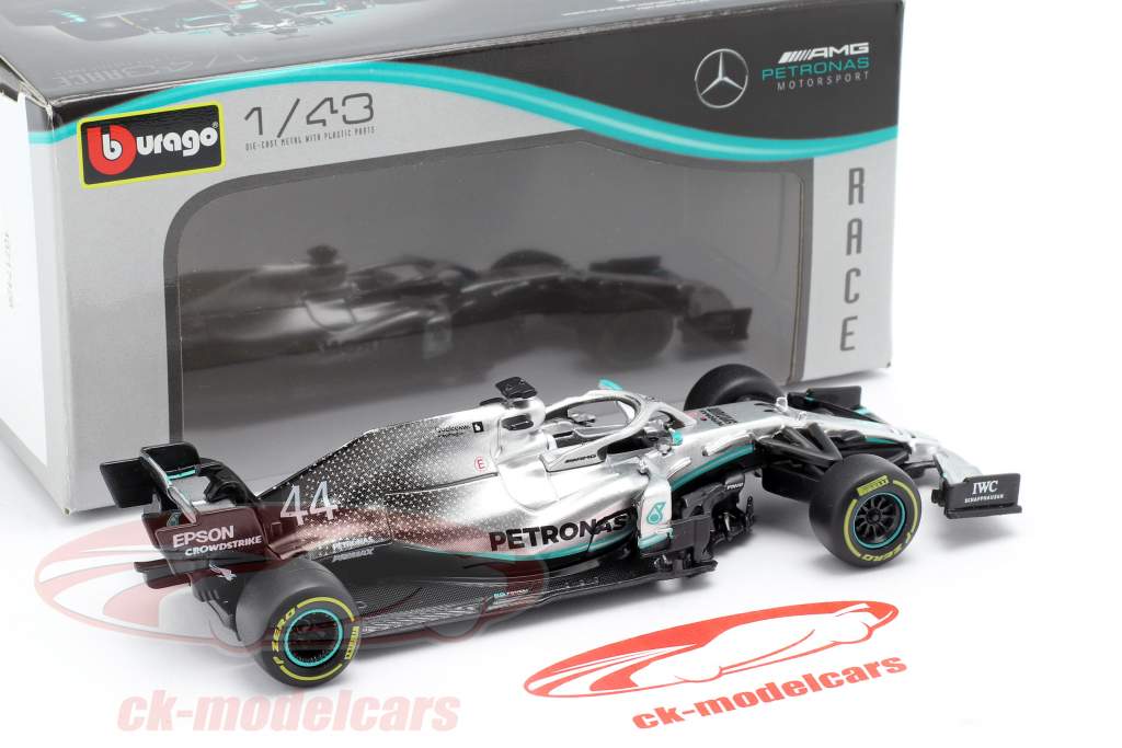 L. Hamilton Mercedes-AMG F1 W10 EQ #44 Formel 1 Weltmeister 2019 1:43 Bburago
