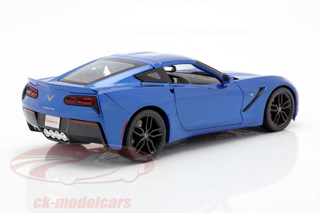 Chevrolet Corvette Stingray Z51 Baujahr 2014 blau 1:18 Maisto