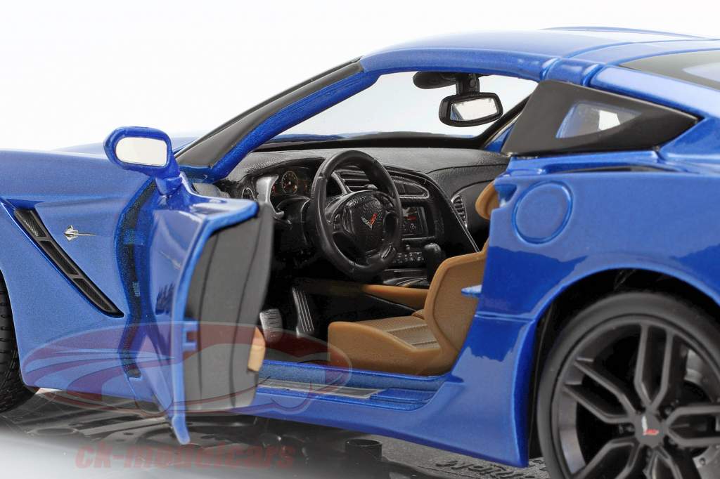 Chevrolet Corvette Stingray Z51 Année 2014 bleu 1:18 Maisto