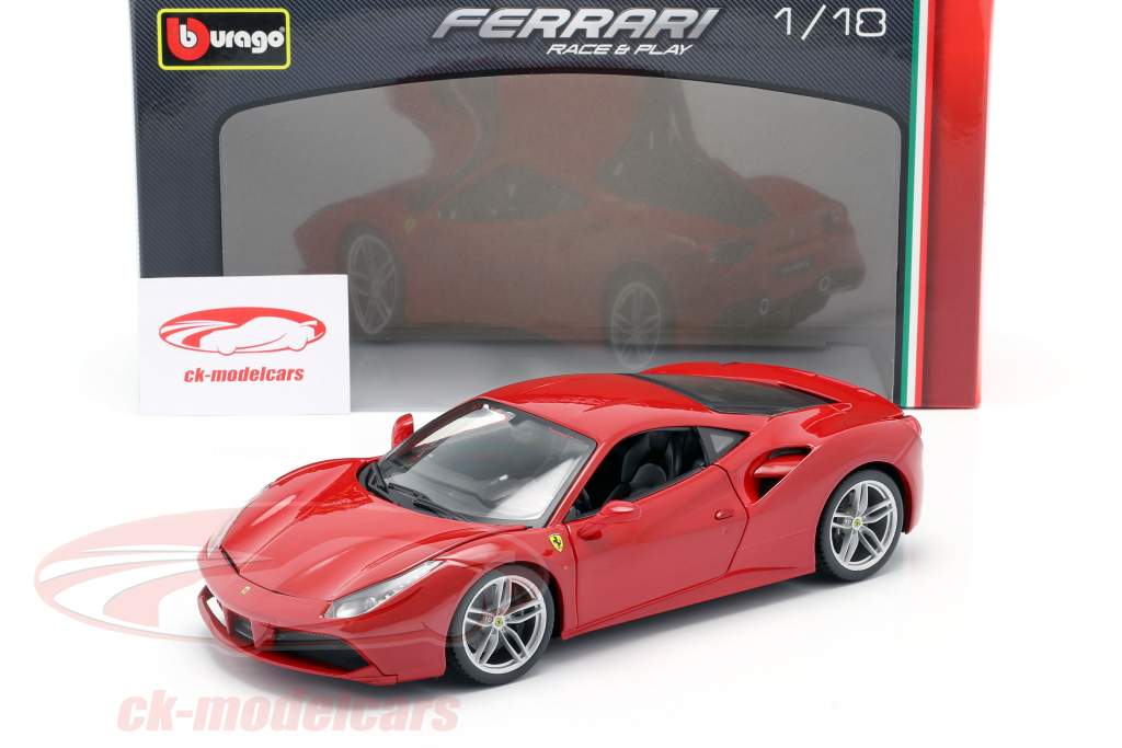 Ferrari 488 GTB 赤 1:18 Bburago